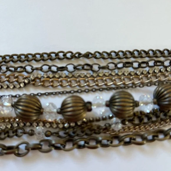 Dark Romance ~ Multiple Strand Bracelet ~ Lobster Claw Clasp ~ Vera Wang - Picture 5 of 6